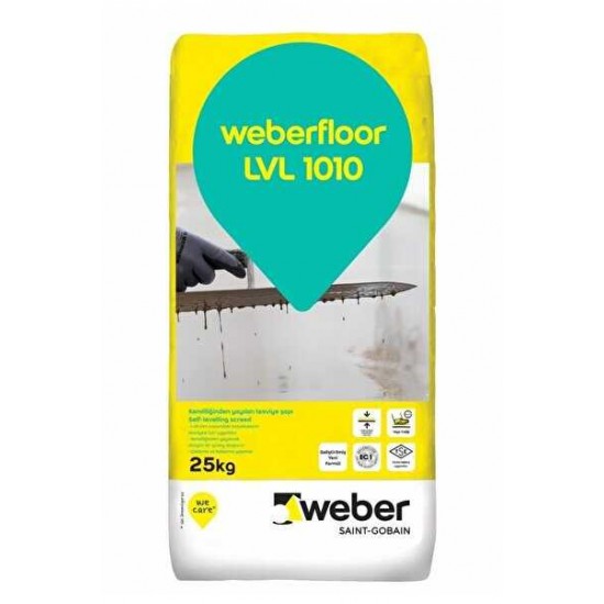 WEBER floor LVL 1010 25/1 Kendinden yayılan şap