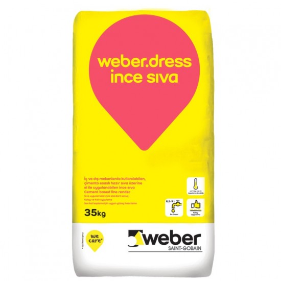 WEBER DRESS SIVA GRİ 35 Kğ İnce Plt.54 trb WEBER DRESS SIVA GRİ 35 Kğ İnce Plt.54 trb