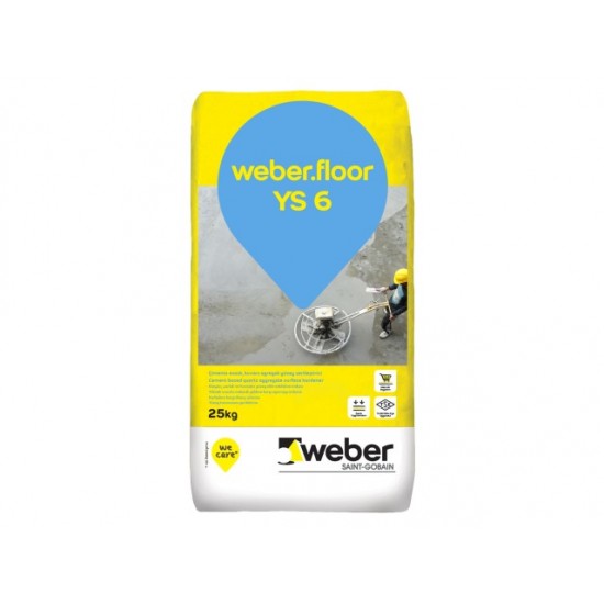 WEBER floor YS 6 gri yüzey sertleştirici 25/1 WEBER floor YS 6 gri yüzey sertleştirici 25/1
