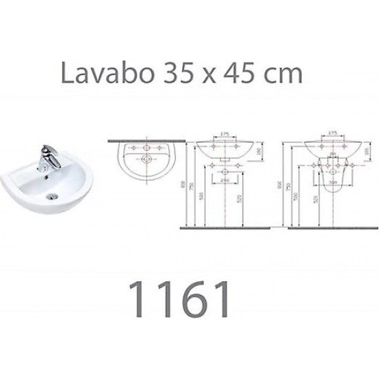35x45 LAVABO BEYAZ 35x45 LAVABO BEYAZ