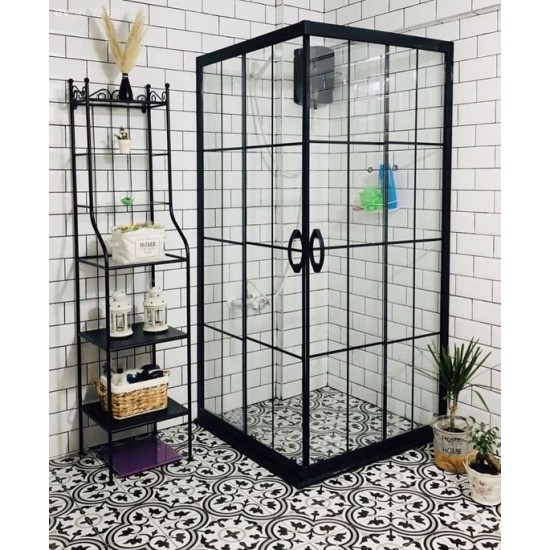 90x90 DUŞAKABİN KARE Siyah Karolaj 90x90 DUŞAKABİN KARE Siyah Karolaj