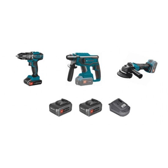 AKÜLÜ 3 MAKİNE SETİ 4.0 Ah 20v Catpower AKÜLÜ 3 MAKİNE SETİ 4.0 Ah 20v Catpower